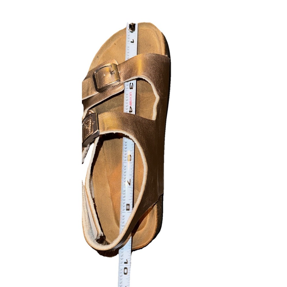 Torotto Comfort Sandals Metallic Rose Gold Sling Back Hook Loop Women's 37 - Picture 13 of 16